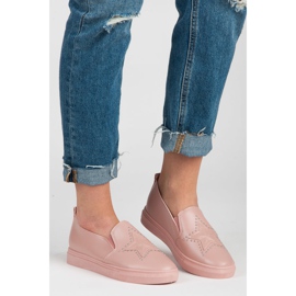 Slipons roz cu o stea 1 Slipons roz cu o stea 1