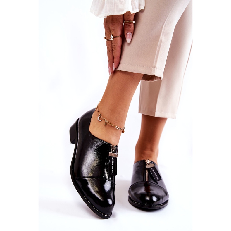Pantofi pentru femei Laura Messi Varnished 2532 Negru 1