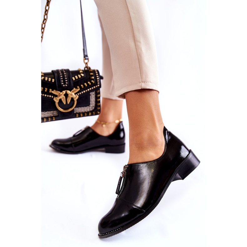 Pantofi pentru femei Laura Messi Varnished 2532 Negru 4