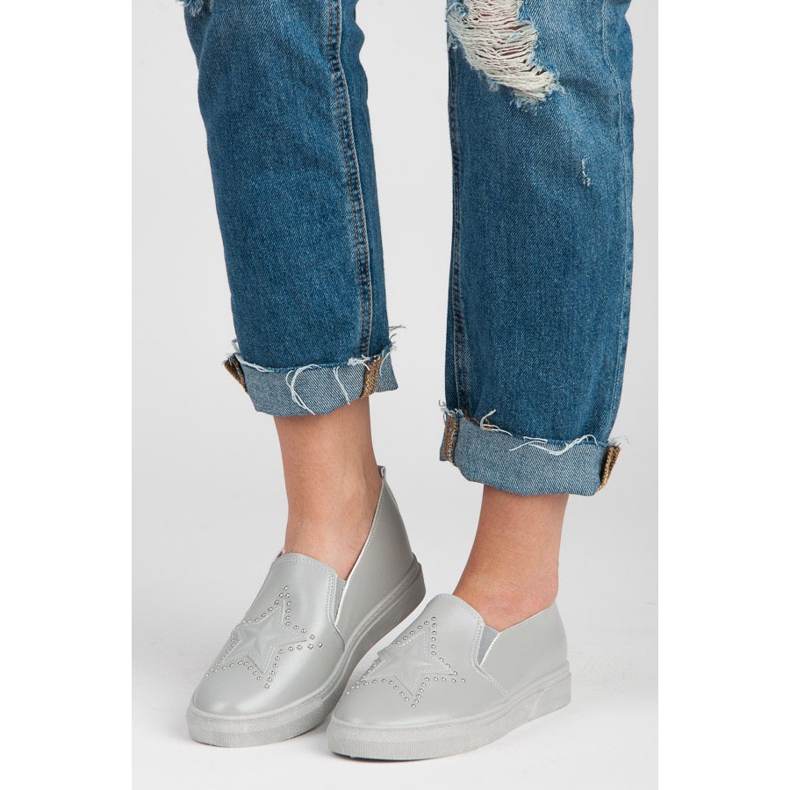 Slipons gri cu o stea 1