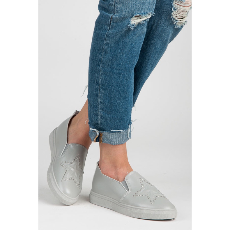Slipons gri cu o stea 2