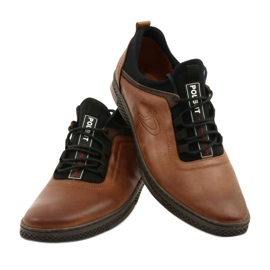 Polbut Pantofi din piele pentru bărbați casual casual maro 6
