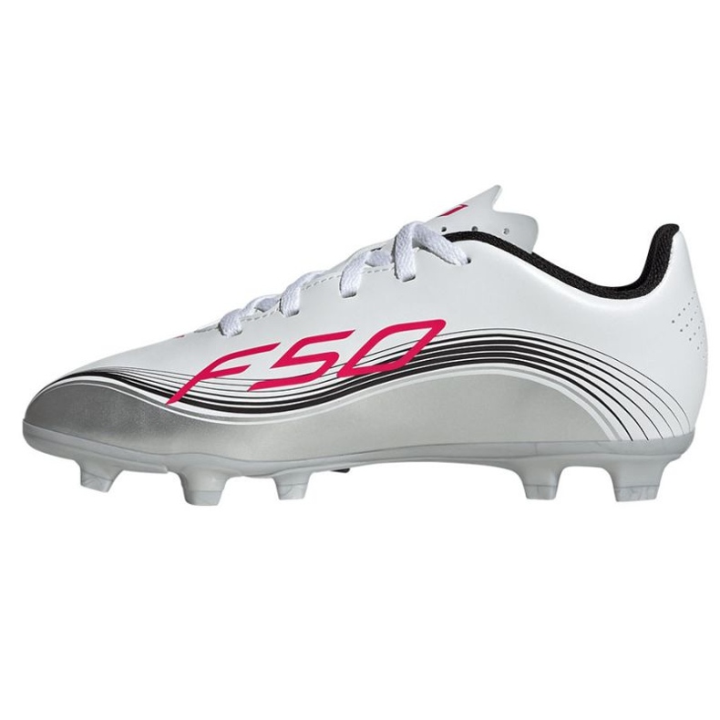 Adidas F50 Messi Club FG/MG JP7457 Pantofi de fotbal alb 1