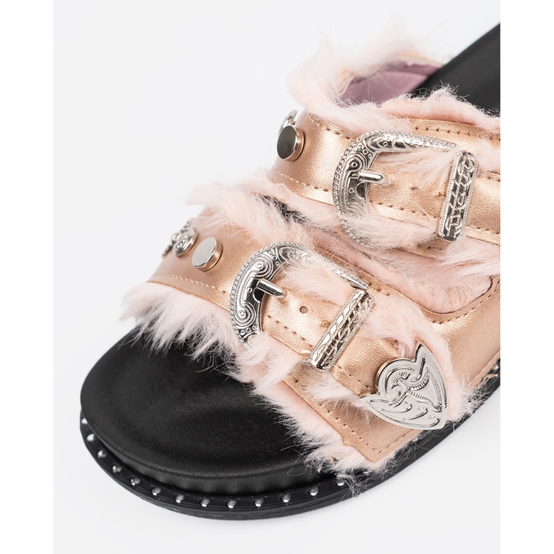 Seastar Flip -flops auriu cu catarame de aur 1