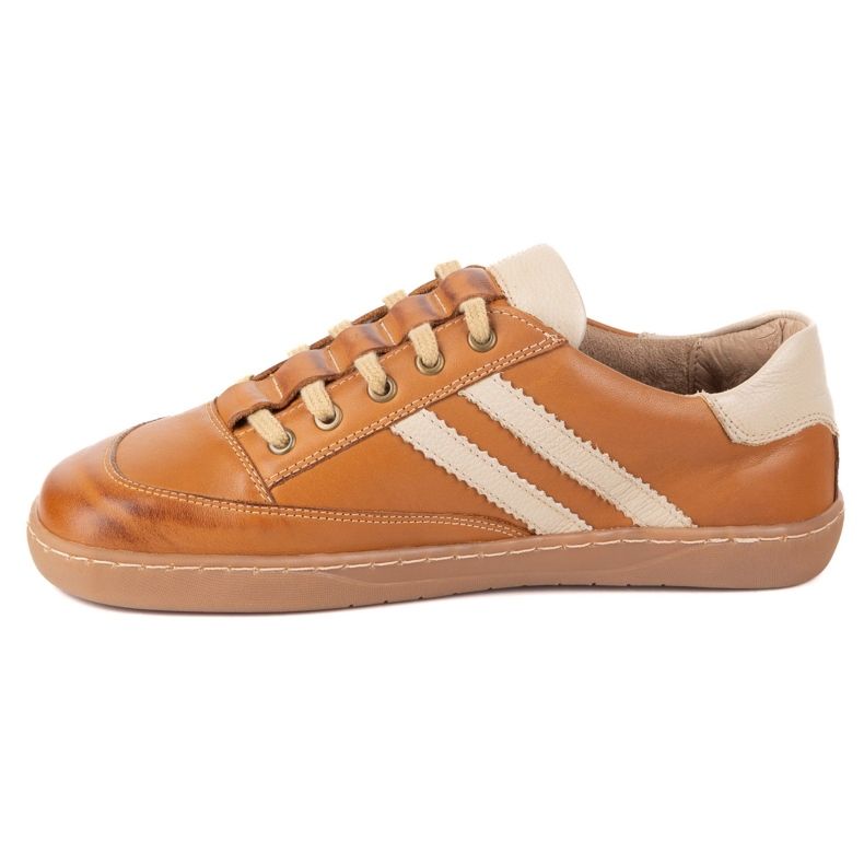 Adidași desculți Kaia Olivier - pantofi din piele maro deschis 2