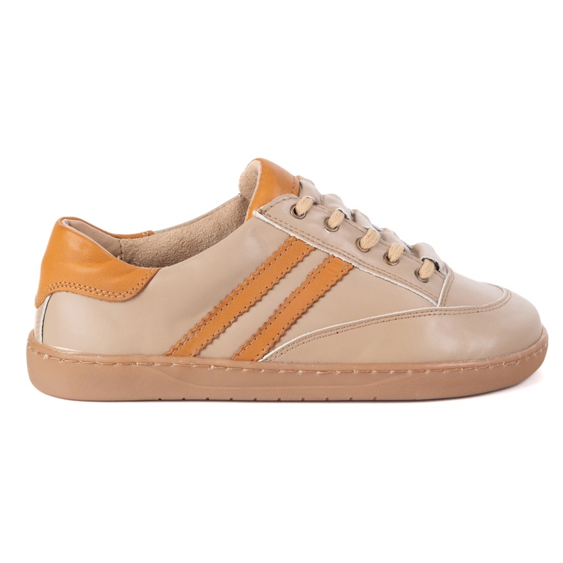 Adidași desculți Kaia Olivier pentru femei - Pantofi anatomici din piele cappuccino bej 2 Adidași desculți Kaia Olivier pentru femei - Pantofi anatomici din piele cappuccino bej 2