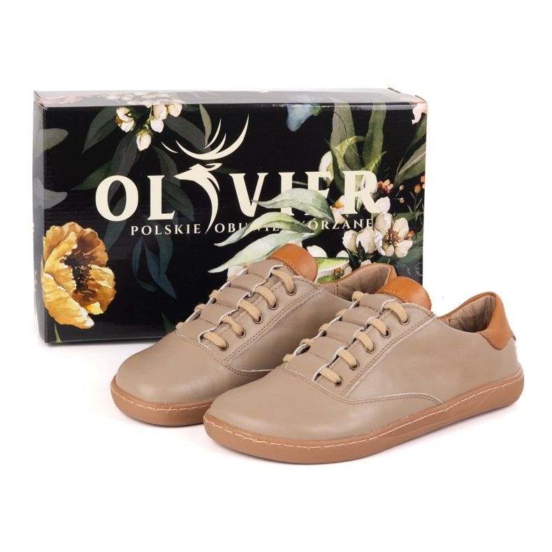 Pantofi pentru femei desculți pentru femei Maja Olivier - Pantofi din piele anatomică Cappuccino bej 2 Pantofi pentru femei desculți pentru femei Maja Olivier - Pantofi din piele anatomică Cappuccino bej 2