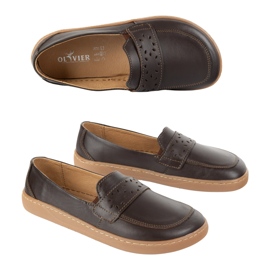 Olivier Femei desculți inga inga cu un maro lată din față, maro închis 2 Olivier Femei desculți inga inga cu un maro lată din față, maro închis 2