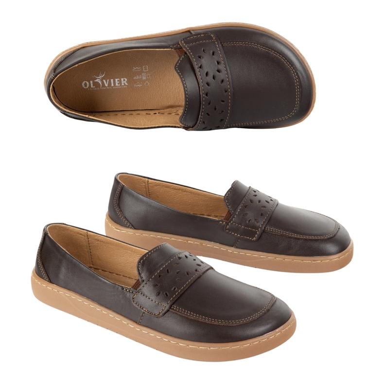 Olivier Femei desculți inga inga cu un maro lată din față, maro închis 2 Olivier Femei desculți inga inga cu un maro lată din față, maro închis 2