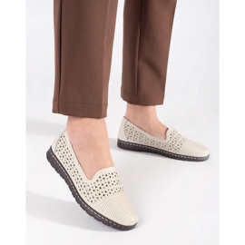 Goodin Pantofi bej openwork 4