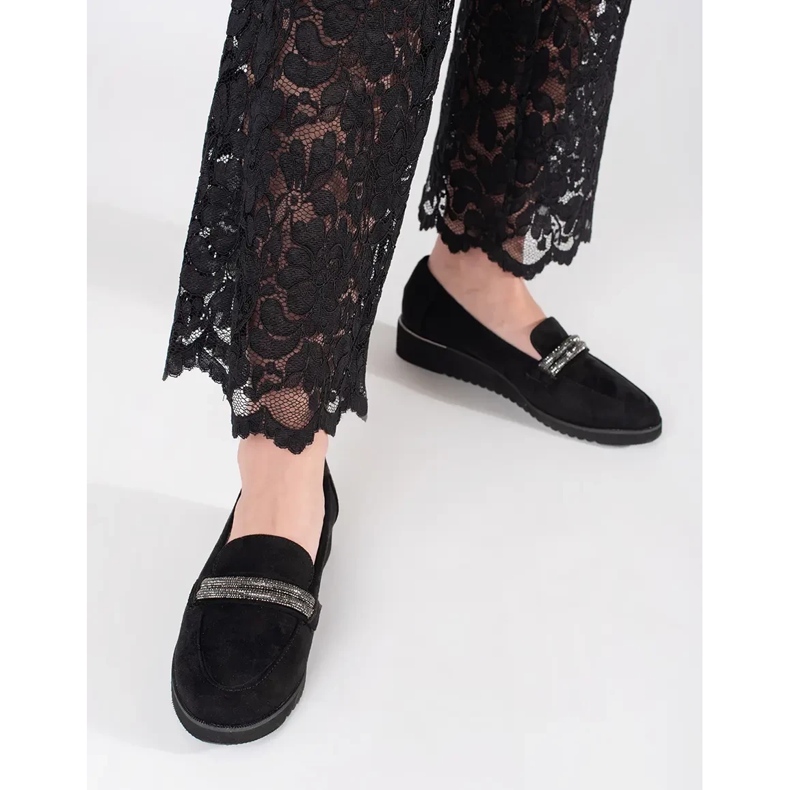 Goodin Mocasini negri din piele intoarsa negru 2 Goodin Mocasini negri din piele intoarsa negru 2