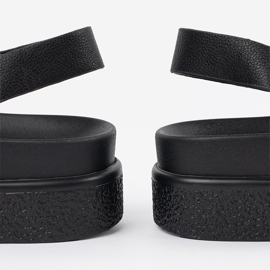 Goodin Sandale elegante negre pe platformă negru 1