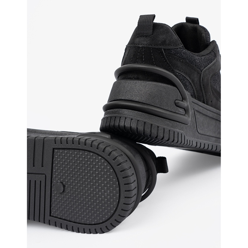 Adidași pentru femei cu dantelă neagră negru 1