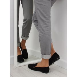 Negru Mocasini negri de dama T298 Black 2