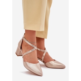 Pompe pe eco -piele post Sergio Leone SK830 PLN de aur 1