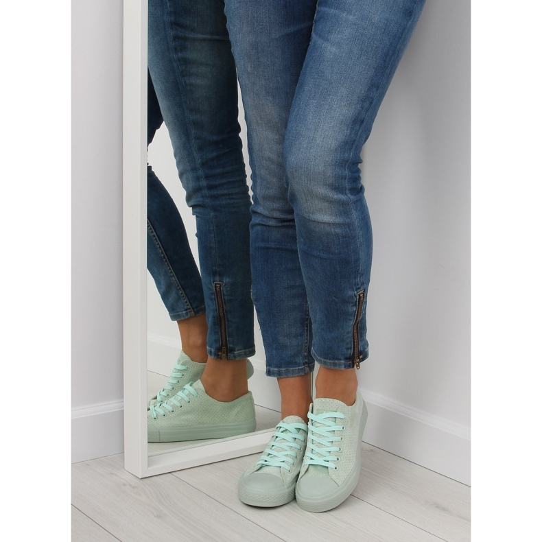 Verde G-94 Tenisi de dama din piele intoarsa verde 2 Verde G-94 Tenisi de dama din piele intoarsa verde 2