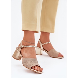 Sandale pentru femei cu tocuri aurii tocuri aurii de aur 2 Sandale pentru femei cu tocuri aurii tocuri aurii de aur 2