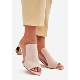 Flip -flops pentru femei pe stâlpul de aur bej ușor 1