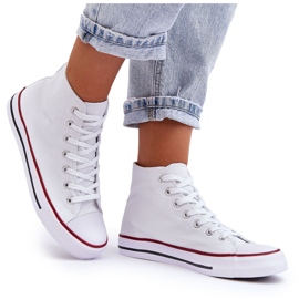 Adidași clasici albi înalte pentru femei 6