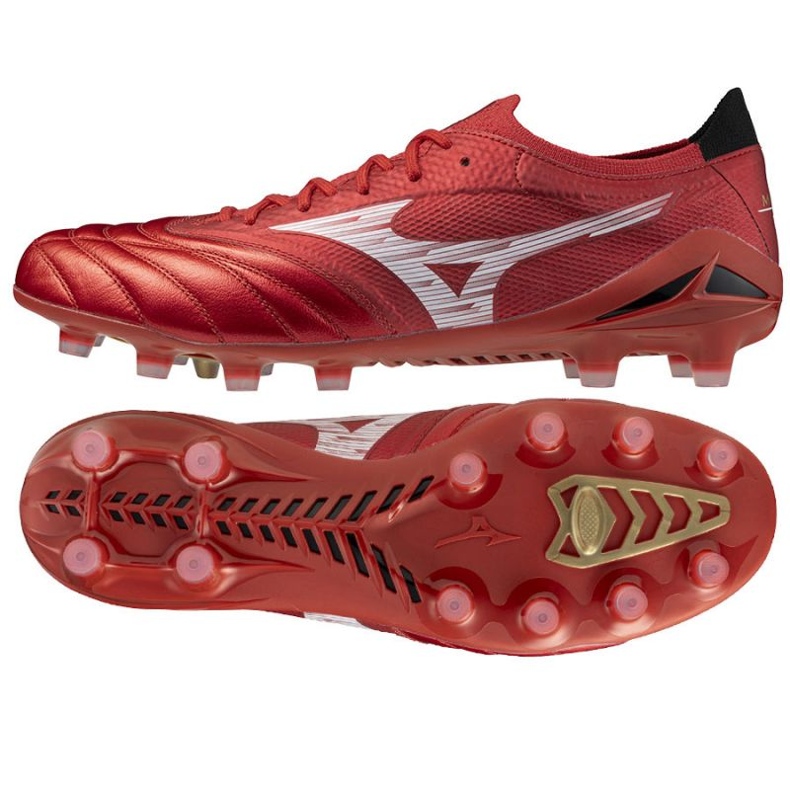 Mizuno Morelia Neo IV Beta Elite FG P1GA254260 Pantofi de fotbal roșu 1