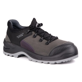 Fagum-Stomil Pantofi pentru bărbați din piele Techwork 1165p S2 Sr Grey gri 2