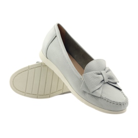 Mocasini Caprice pantofi dama gri 3