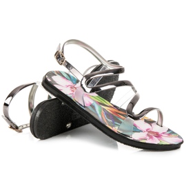 Vinceza Sandale prinse cu cataramă gri 2 Vinceza Sandale prinse cu cataramă gri 2