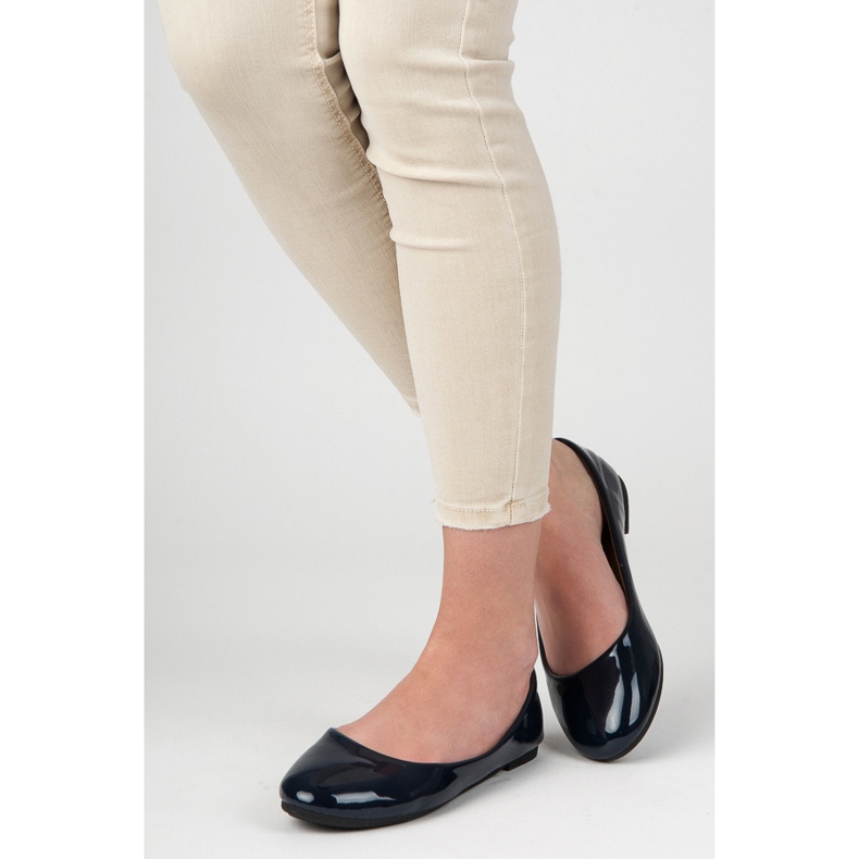 Balerine lăcuite albastru 2