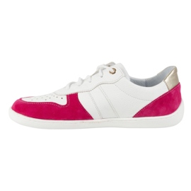 Pantofi din piele desculți Olivier 1773Pol - Adidași albi minimalisti ușori cu fuchsia 2 Pantofi din piele desculți Olivier 1773Pol - Adidași albi minimalisti ușori cu fuchsia 2
