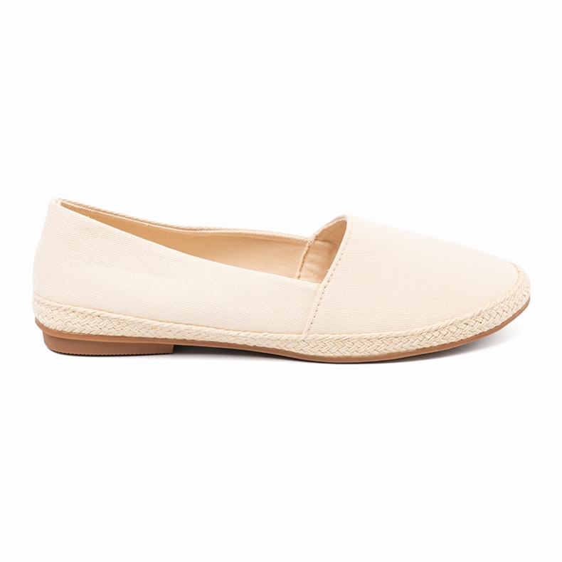 Ideal Shoes Espadrile clasice bej 1