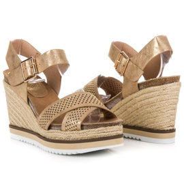 Kylie Sandale cu pană galben 1