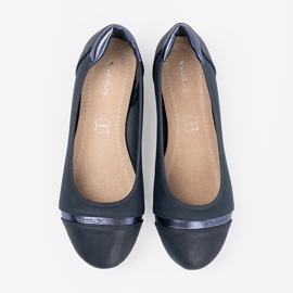Ballerine albastre bleumarin albastru 2