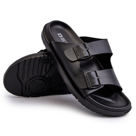 Flip-flops pentru bărbați ușoare cu catarame Big Star NN174597 Negru 6