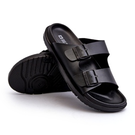 Flip-flops pentru bărbați ușoare cu catarame Big Star NN174597 Negru 4