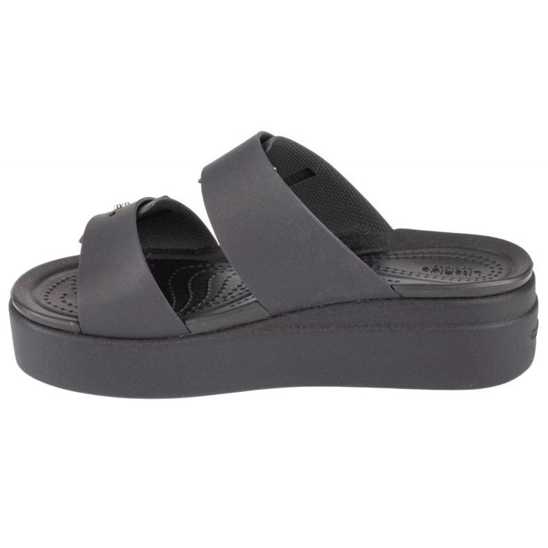 Sandale Crocs Brooklyn Low Wedge 207431-001 negru 1 Sandale Crocs Brooklyn Low Wedge 207431-001 negru 1