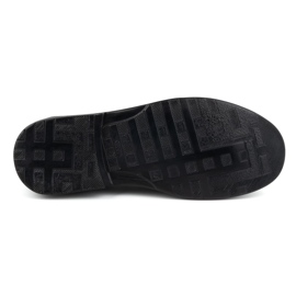 KOMODO Pantofi pentru bărbați din piele naturală Slip-on 854K Negru 5