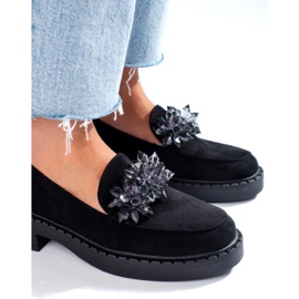 W. Potocki Femei Eco-parte Potocki Loafers Black 12058BK negru 2