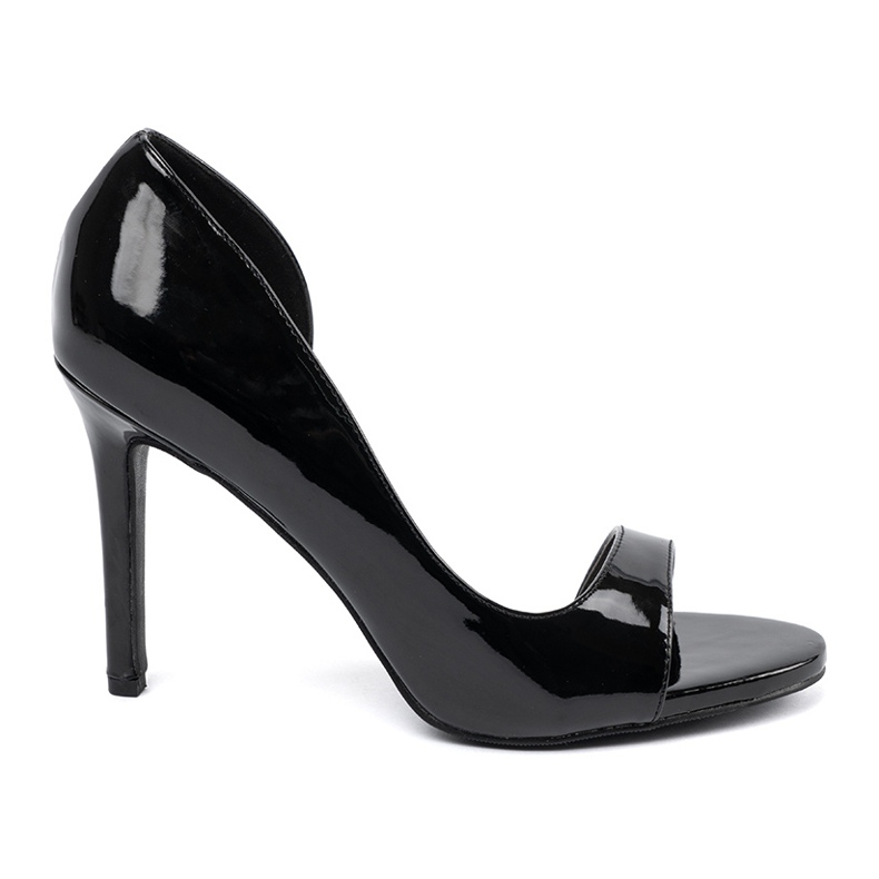 Goodin Pompe pictate cu degetele goale cu degetele negre negru 2