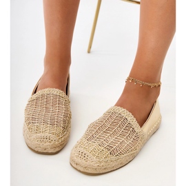 OpenWork Espadrilles pe platformă de aur 2