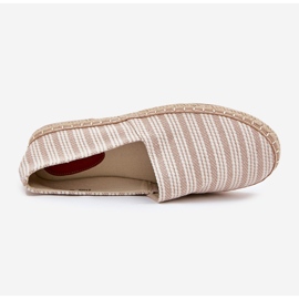 Espadrilles pentru bărbați cu împletitură bej 2