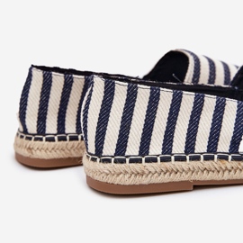 Espadrilles pentru bărbați cu dungi albastre bleumarin albastru 3
