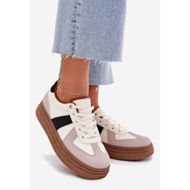 Pantofi de damă cu platformă, bej 1