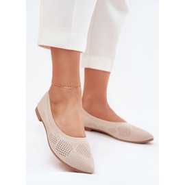 Ballerine materiale pentru femei bej 2