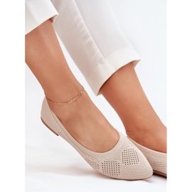 Ballerine materiale pentru femei bej 7