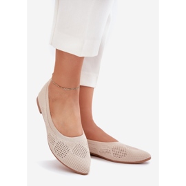 Ballerine materiale pentru femei bej 1