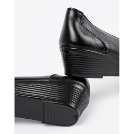 Pantofi pentru femei cu broderie decorativă negru 2