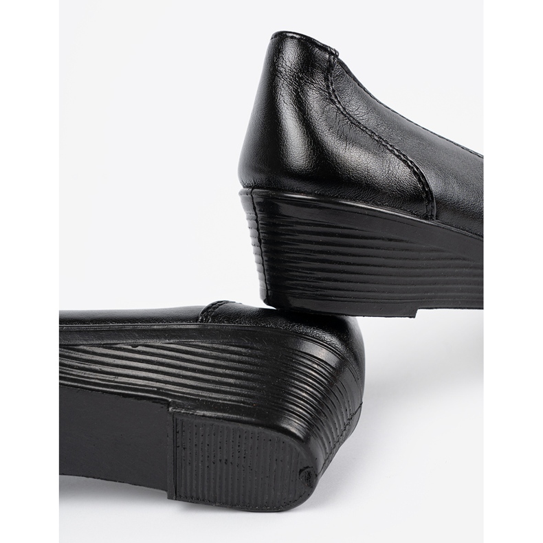 Pantofi pentru femei cu broderie decorativă negru 2