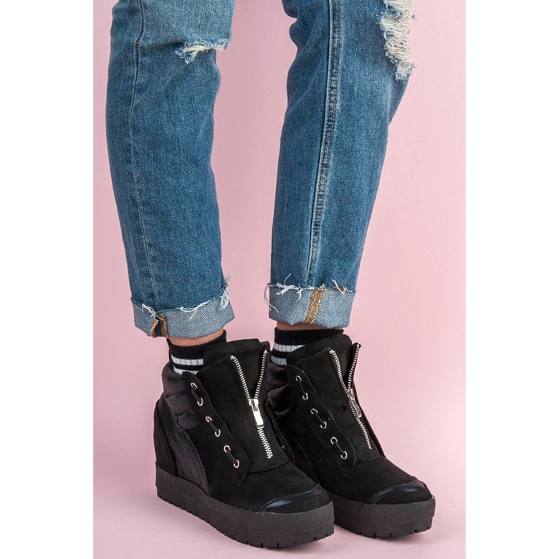 Vices Adidași cu platformă negru 2