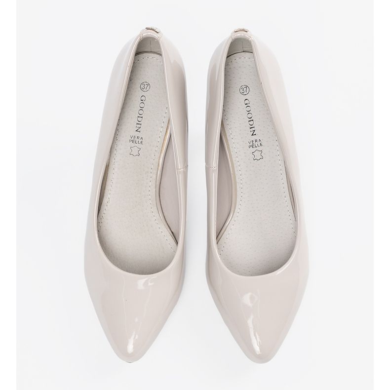 Goodin Tocuri înalte pentru femei gri deschis 2