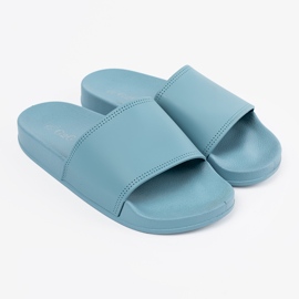 Shelvt Flip -flops din cauciuc albastru 2